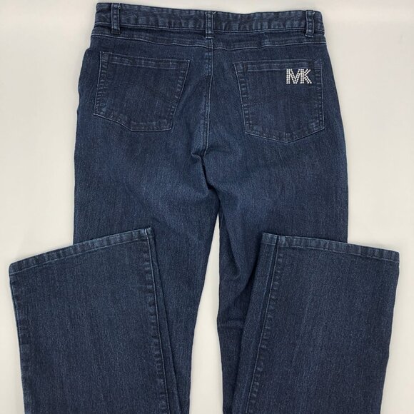 Michael Kors Blue Wide-Leg Ankle Jeans | Regular Fit Size 8 - Picture 2 of 5